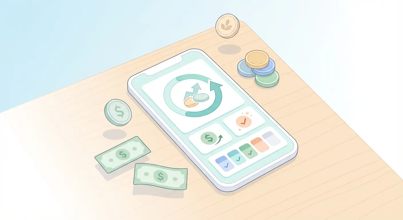 Quit smoking app dashboard showing money saved progress tracker with dollar savings counter and milestone widgets