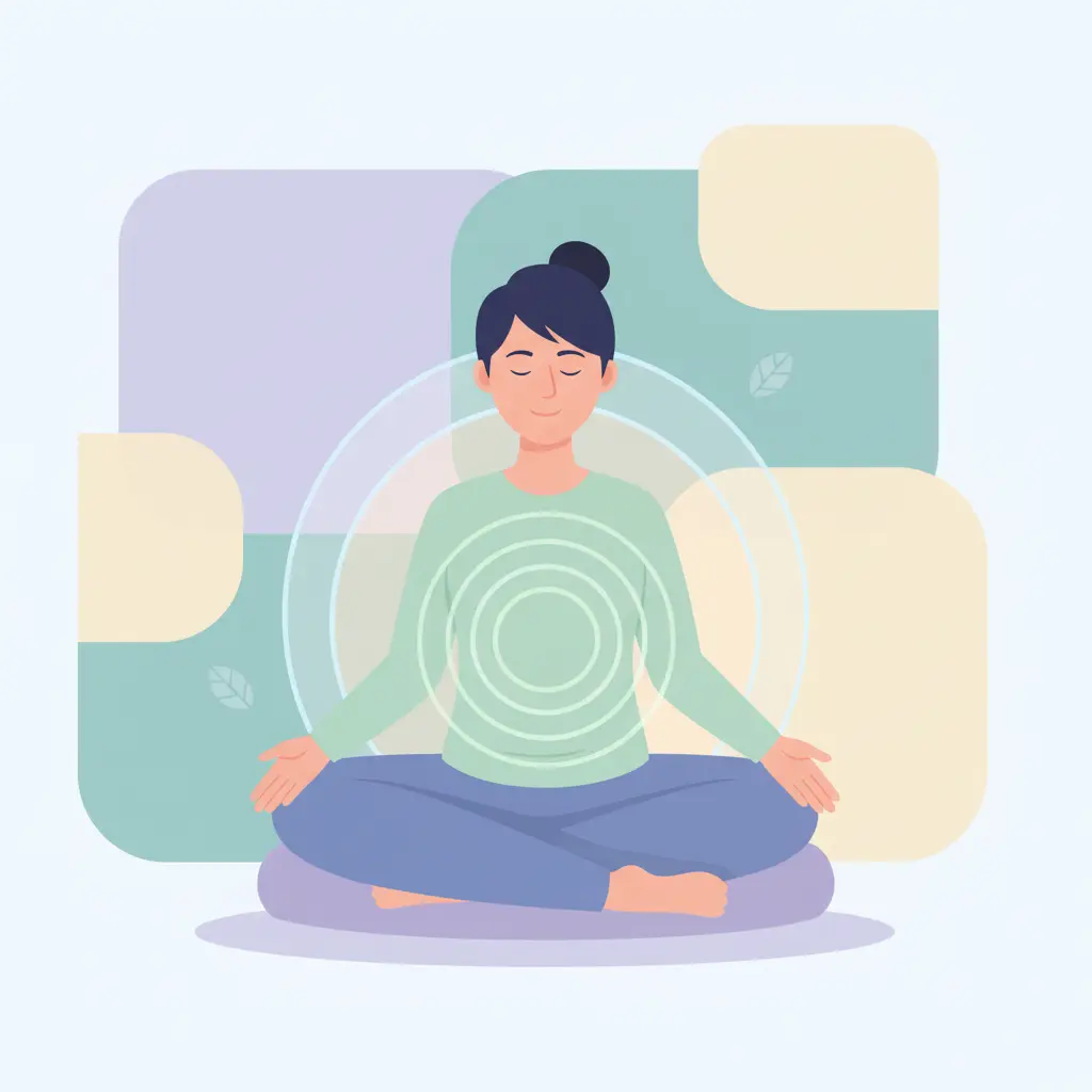 Person practicing deep breathing exercises to manage nicotine cravings during quit smoking withdrawal