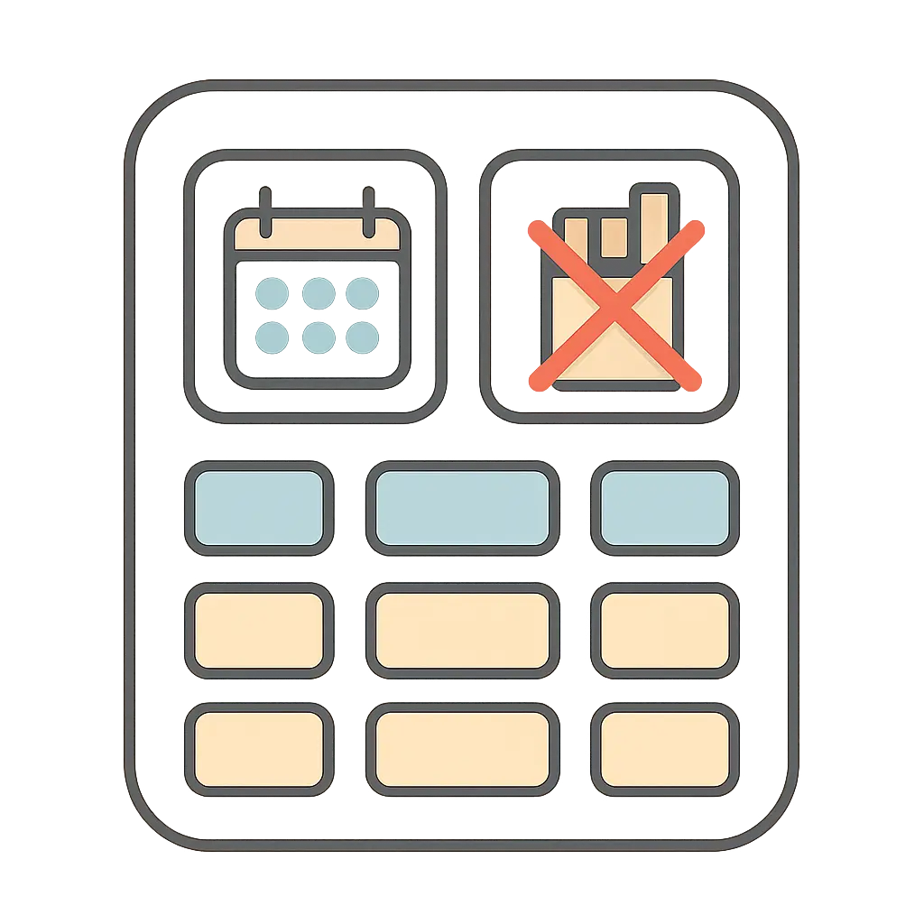 Illustration representing how pack-years are calculated for lung cancer screening eligibility