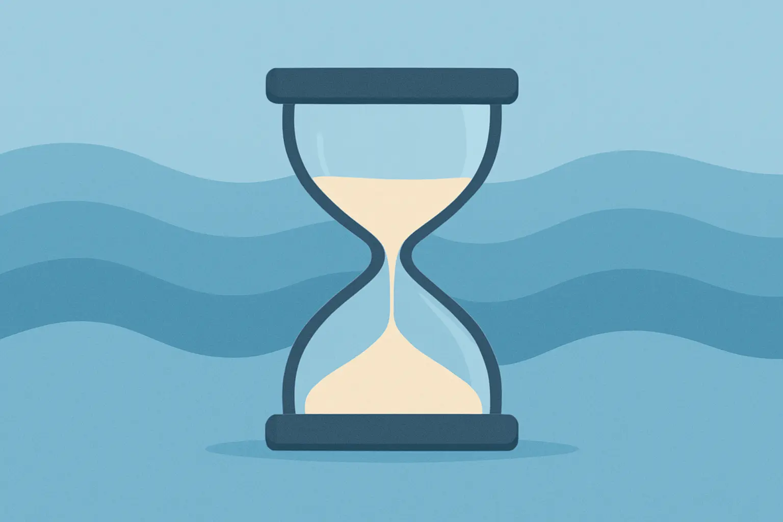 Timer illustration representing a smoking craving fading within a few minutes