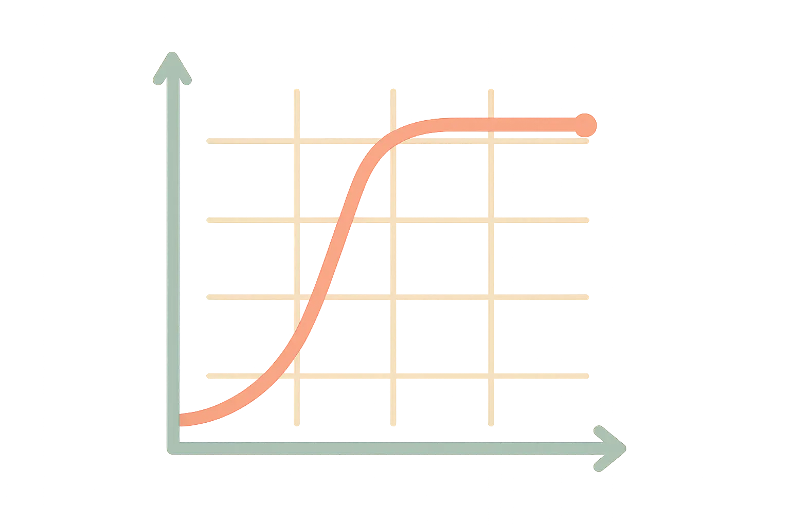 Illustration of a line graph showing UK vaping rates rising then flattening over recent years