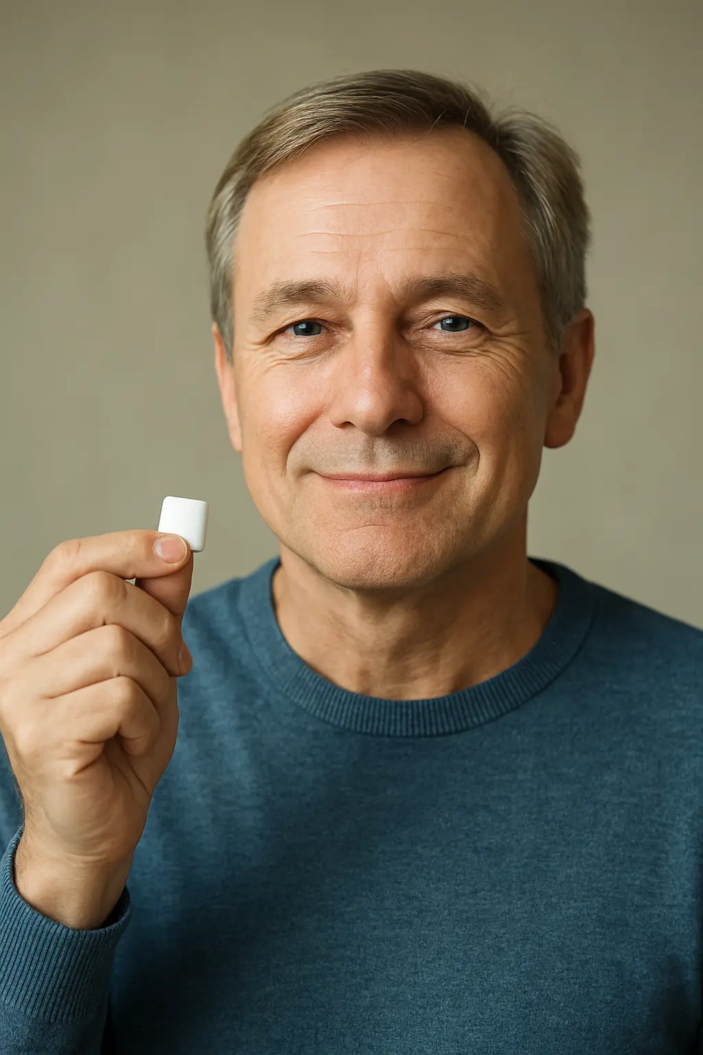 Person who has used nicotine gum for years after quitting smoking, reassured about its long-term safety