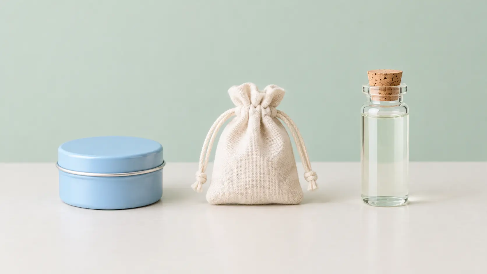 Illustration of three small containers representing moist, dry and nasal snuff types