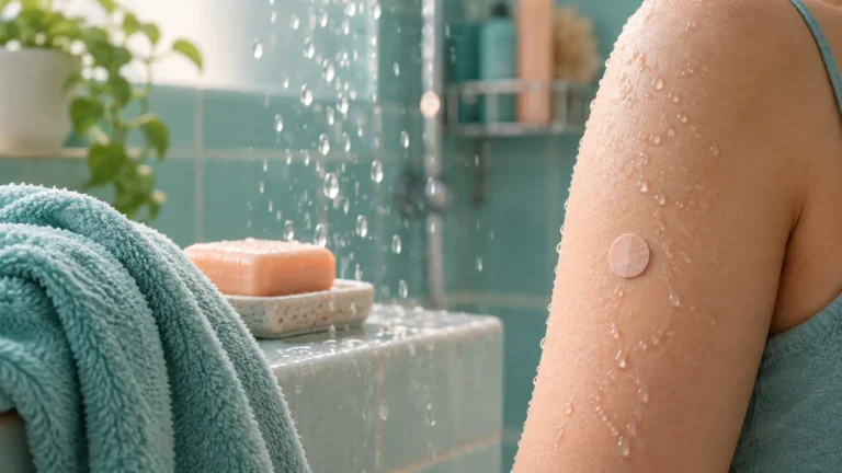 Can You Shower With a Nicotine Patch On? Water, Sweat, Swims